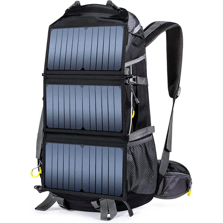 

78L Rucksack backpack with solar panel hiking travel outdoor casual bag solar bag 20W Solar power backpacks