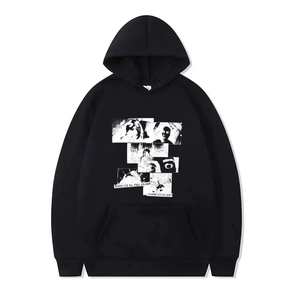 Sudadera con Capucha de Moda Retro con Estampado de Música Pop para Hombre y Mujer, Estilo Hip Hop, Talla Grande