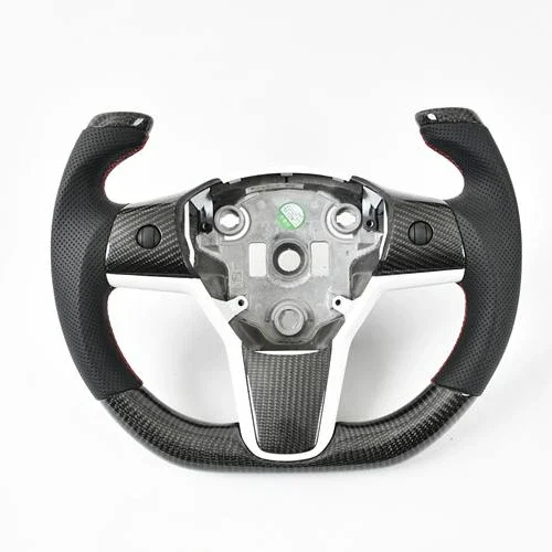 

The Factory's New Custom Hand-made Real Carbon Fiber Steering Wheel Is Tailored To The Teslas Model 3