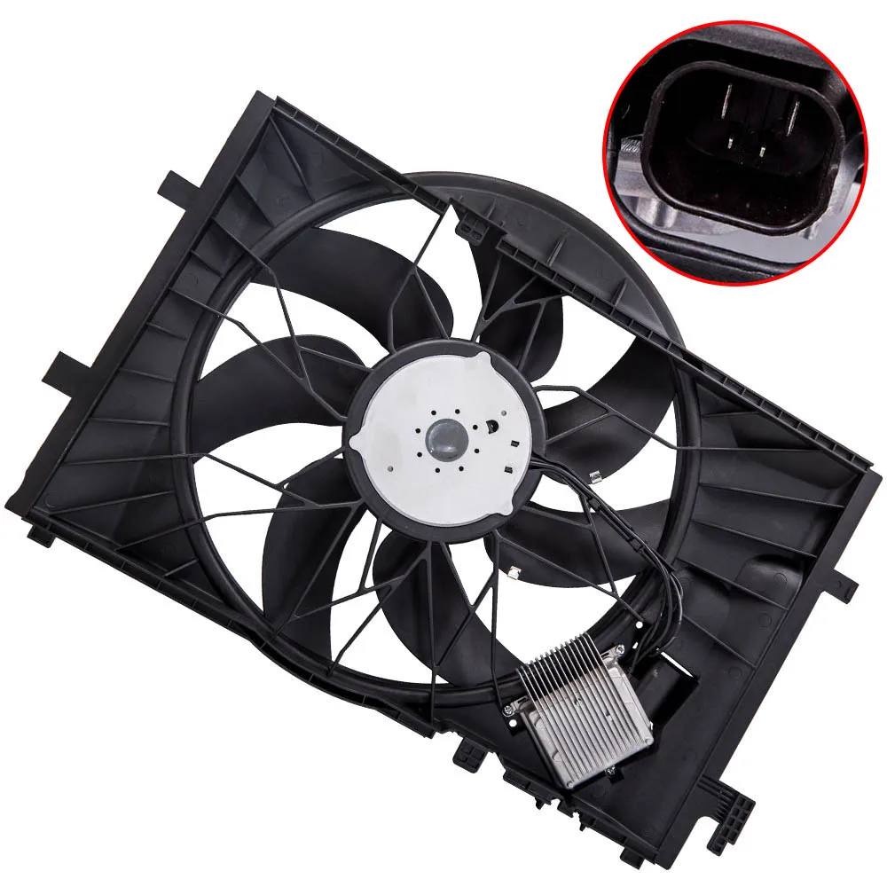 Engine Radiator Cooling Fan Assembly Fit for Mercedes W203 C230 C280 C209 CLK320