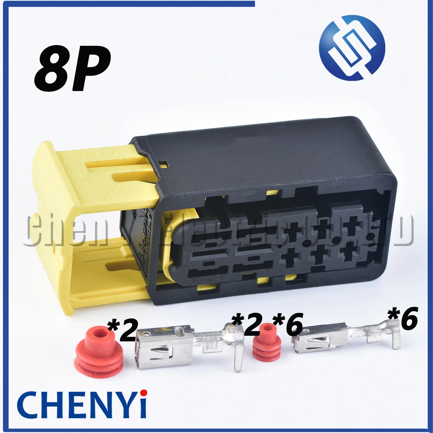 8 Pin female Automotive waterproof connector Plug Wiring Socket Shell Sheath 1-2299782-1 0-1670760-1 0-1670762-1 with terminals