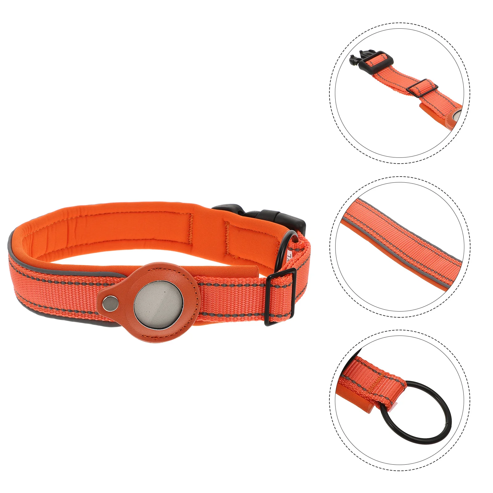 

Anti Lost Shell Pet Collar Holder Label Neoprene Protective Case Fitness
