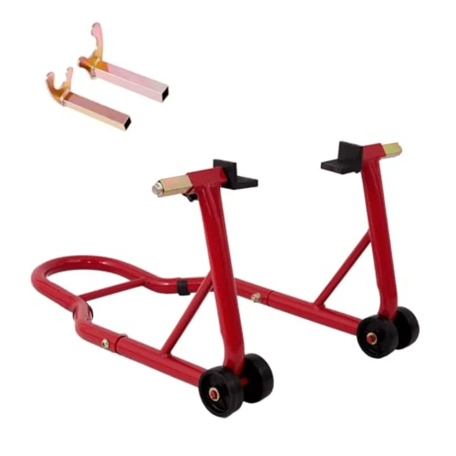 

Усиленная подставка для заднего колеса спортивных мотоциклов с шпулями, грузоподъемность 850 фунтов, регулируемая подставка для маятникового маятника, подставка для мотоцикла