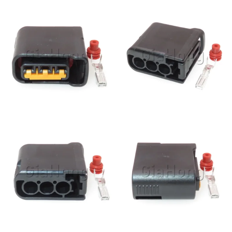 1 Set 3 Way Auto FW-C-D3F-B AC Assembly Automotive Ignition Coil High Voltage Pack Waterproof Socket Car Sealed Wire Connector