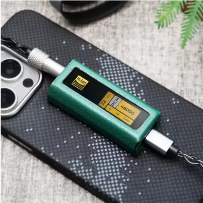 Skórzane etui IBasso do dekodera i wzmacniacza mobilnego IBasso DC04U DC04 Ultra Portable — zdjęcie produktu 3