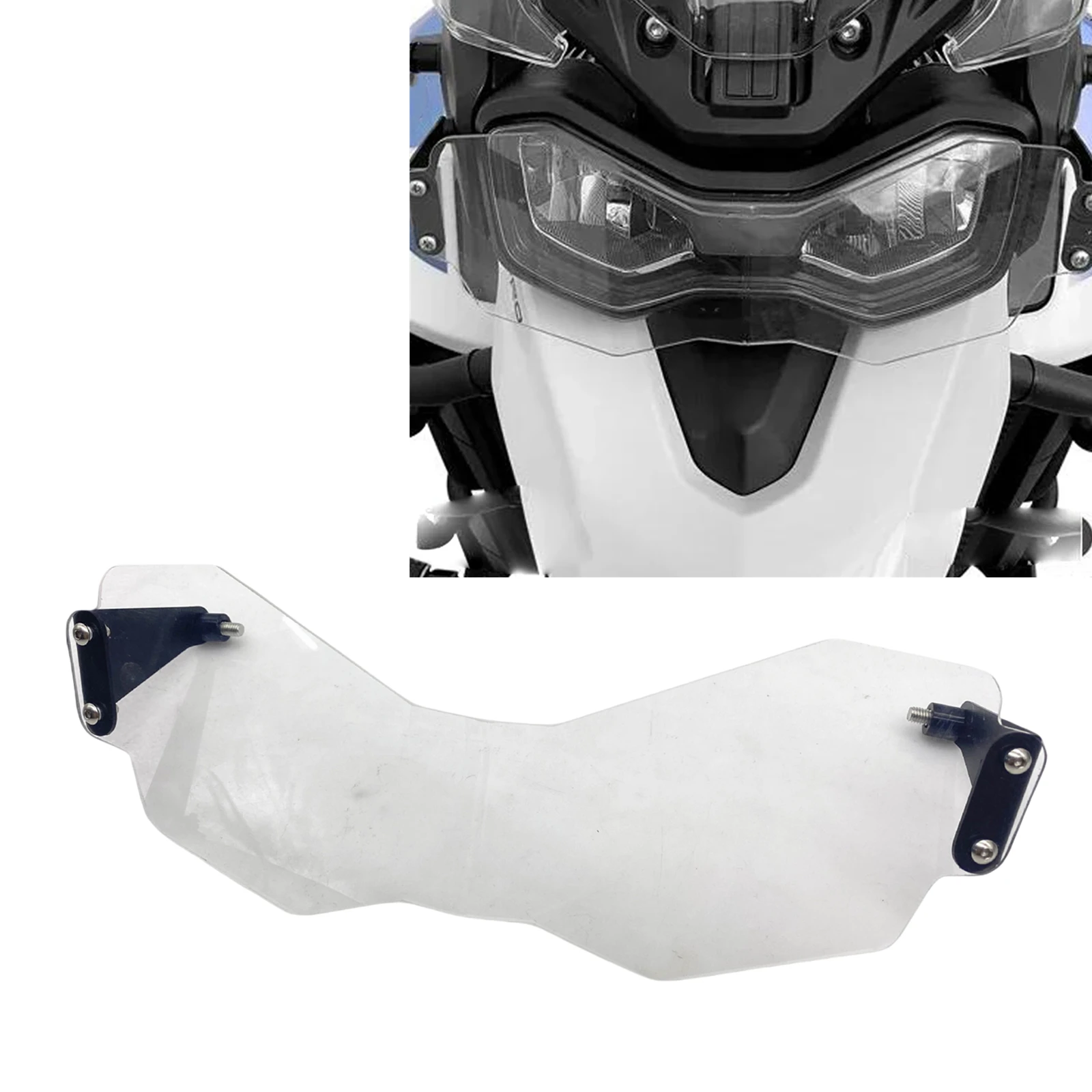 

Motorcycle Front Headlight Guard Protection Cover Headlamp Head Lamp Light Clear Lens Cap For Triumph TIGER900 Rally GT PRO 2020