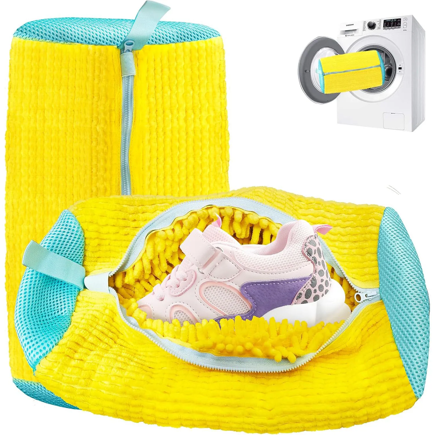 1Pcs Shoe Washing Machine Bag Sneaker Cleaning Laundry Shoe Bag For Washer Dryer Reusable Shoe Washing Bag Shoe Washing Machine