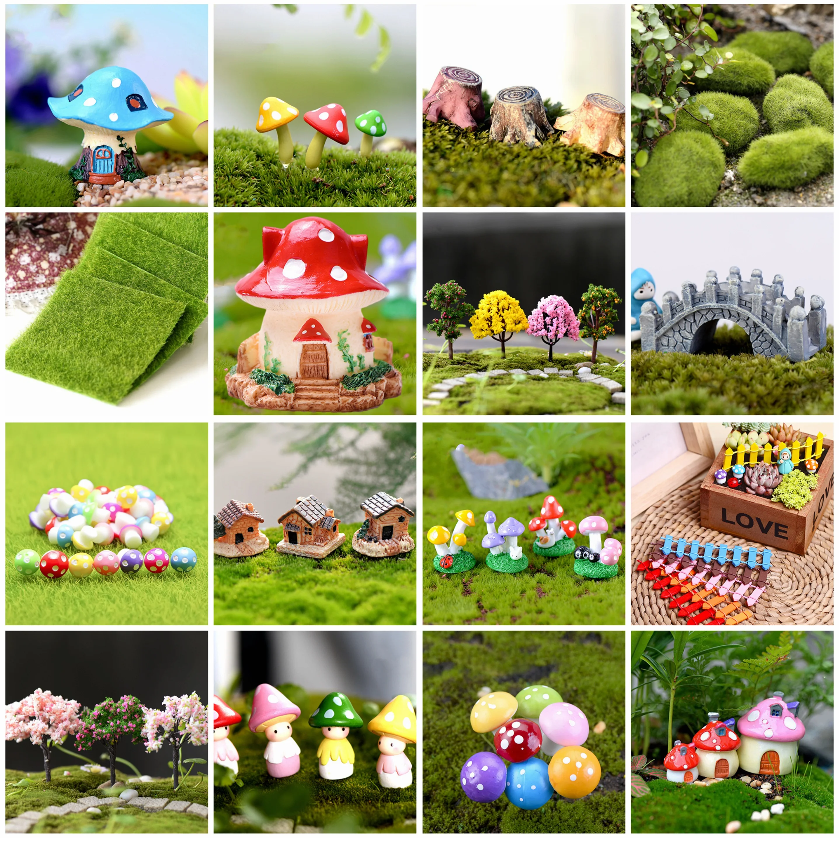 DIY Fairy Garden Accessories Miniature Ornament Statue Figurines For Landscape Pot Dollhouse Home Garden Craft  Decorations