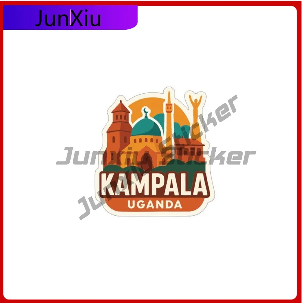 

Kampala Uganda Travel Sticker Vinyl Decor Exterior Decal Car Bicycle Windows Windshield Skateboard Waterproof Decals For Car Pvc
