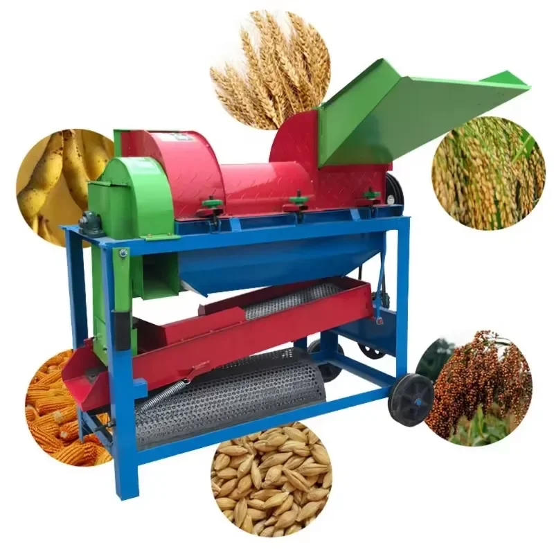 Multi-function Thresher for Grain Soybeans Sorghum Corn Wheat Thresher Grain Thresher Machine Corn Sheller Machine