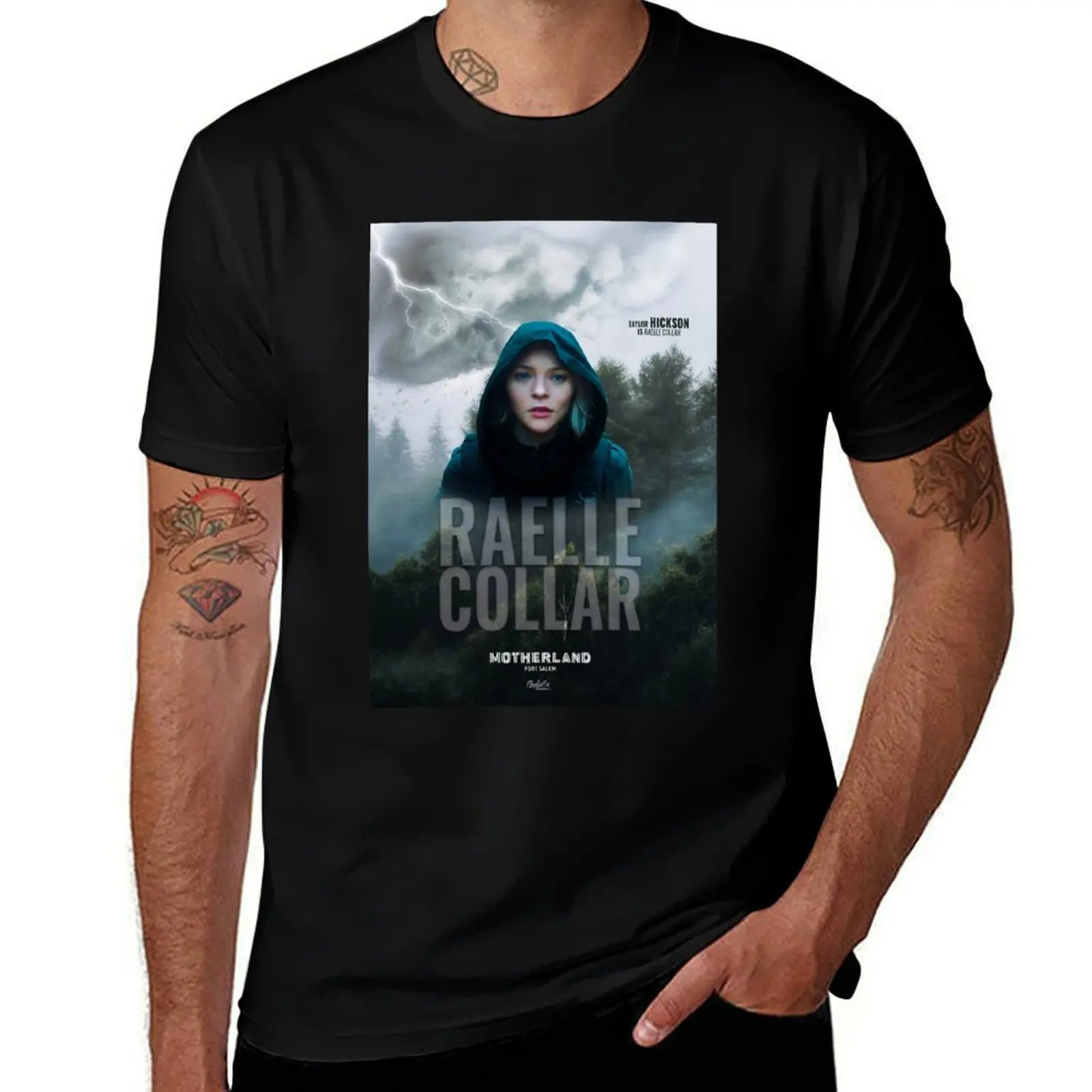 Футболка Raelle Collar - неофициальная футболка с принтом, легкая рабочая футболка