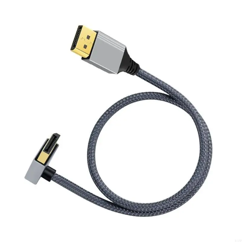 E1PF 4K 60Hz Video Cable Fast Speed Braided with Male to Male Extension Connectors for Computer Graphics