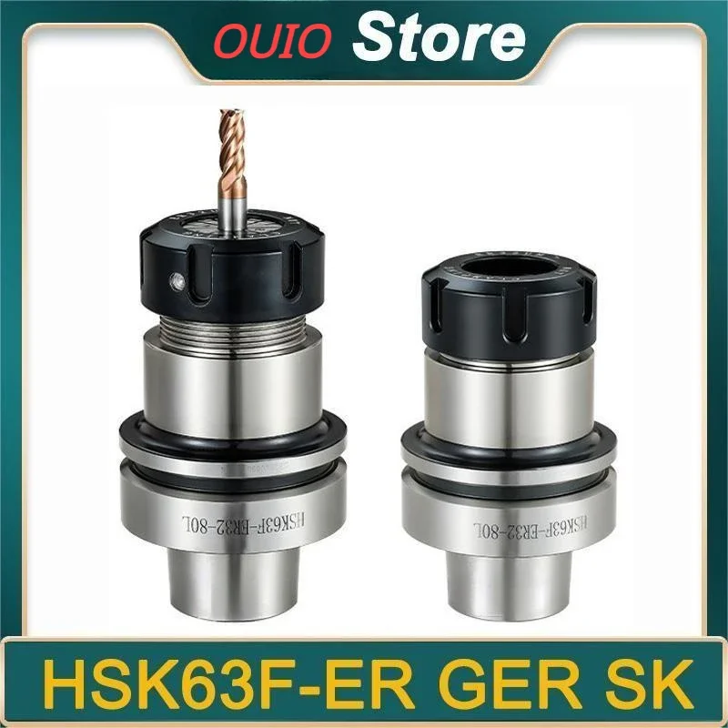 

OUIO HSK63F Tool Holder HSK63 HSK ER ER16 ER25 ER32 ER40 Tool holder HSK 63F ER Engraving Woodworking Machine tool holder