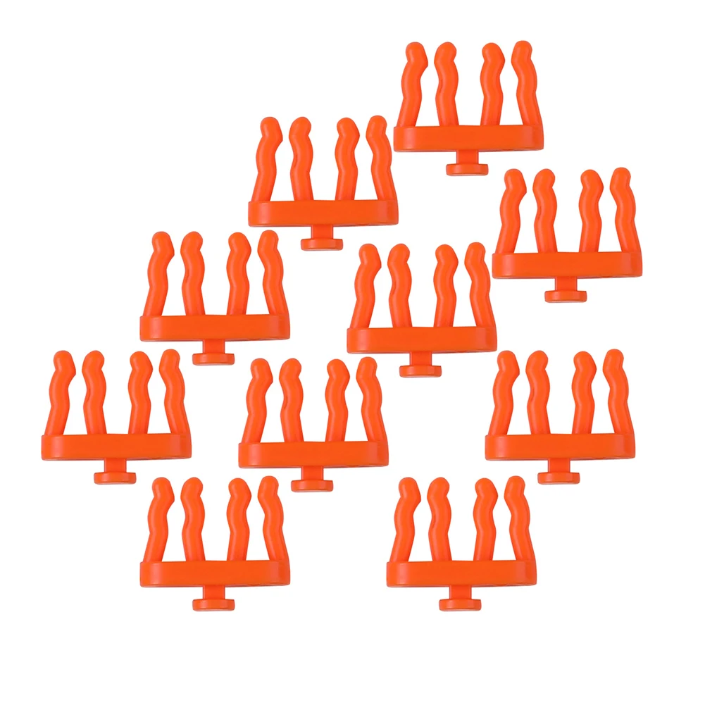 Hanging Board Hook Garage Organizer Tool Organization Lightweight Orange Color Variety Of Accessories 10pcs Set Easy To Install