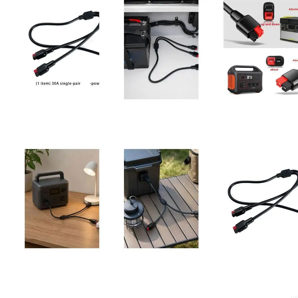 Three-End Split Wire Cable for Battery Pack Charging and Branch Use F19E