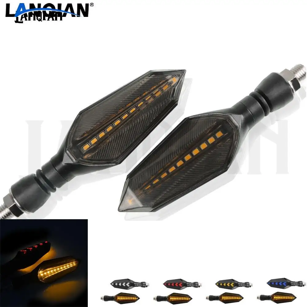 

Universal Motorcycle Turn Signal Flowing Water Flashing Led Light Tail Light For Honda cbr 250r msx 125 vtx 1300 Suzuki gs 500