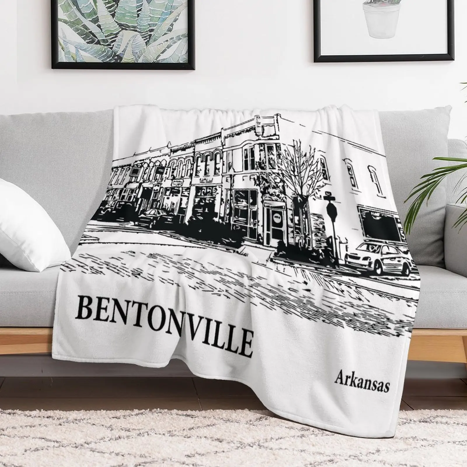 

Bentonville Arkansas Throw Blanket Thermals For Travel Flannels Blankets