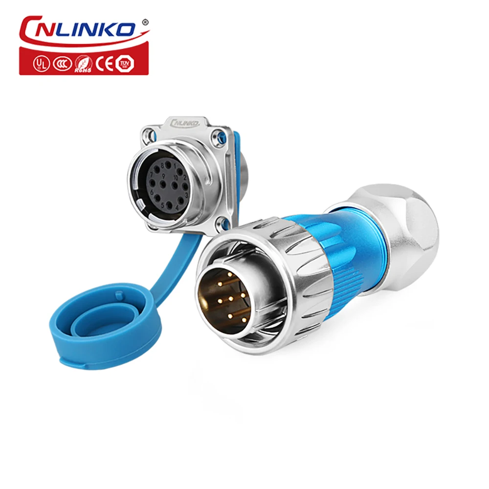 CNLINKO M24 10 12 19 24-pins metalen circulaire luchtvaartconnector GEN3 waterdichte IP68 draadconnector voor industriële medische apparatuur