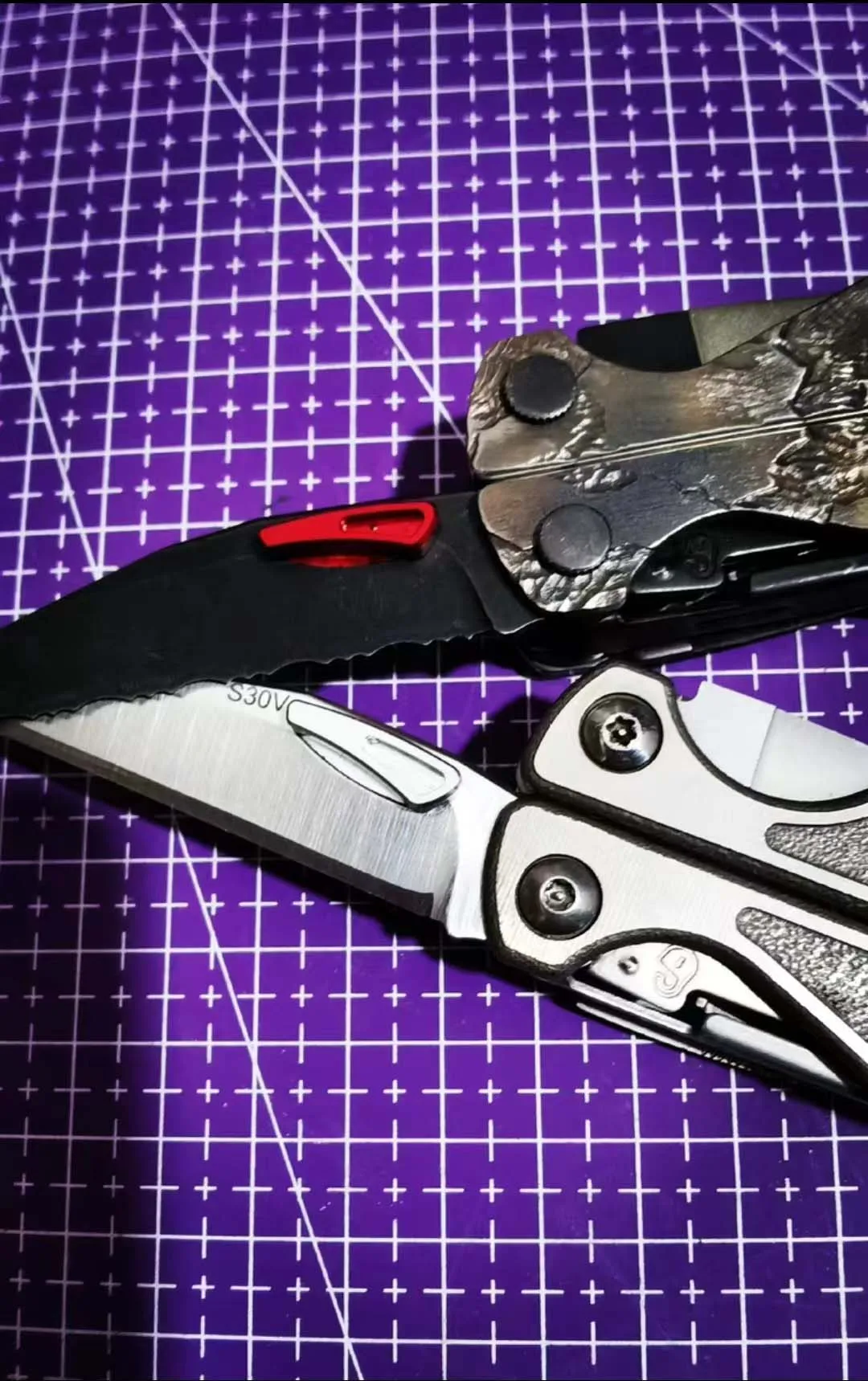 1 Piece Aluminum Alloy Thumb Grip Push Button for Leatherman WAVE TTI Modify (PLIERS NOT INCLUDED)