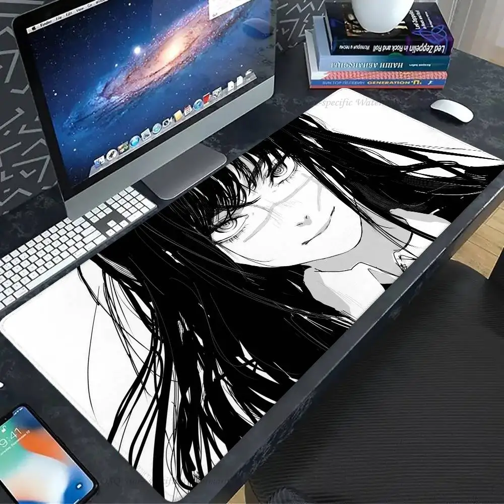 Asa Mitaka Anime C-Chainsaw Man Mousepad Mouse Mat Desk Mat With Pad Gaming Accessories Prime Gaming XXL Keyboard Pad Padding