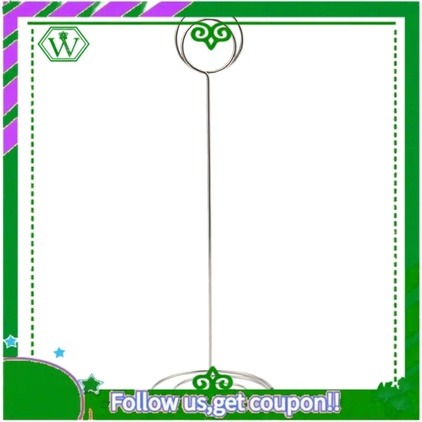ABIK-15 Pack 8.75 Inch Tall Table Number Holder, Place Card Holder, Table Picture Holder, Wire Photo Holder Clip,Menu Memo Note