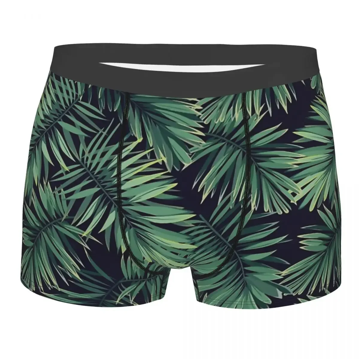 Green Palm Leaves Man's Boxer Briefs Underpants Camo Camouflage Highly Breathable High Quality Sexy Shorts Gift Idea