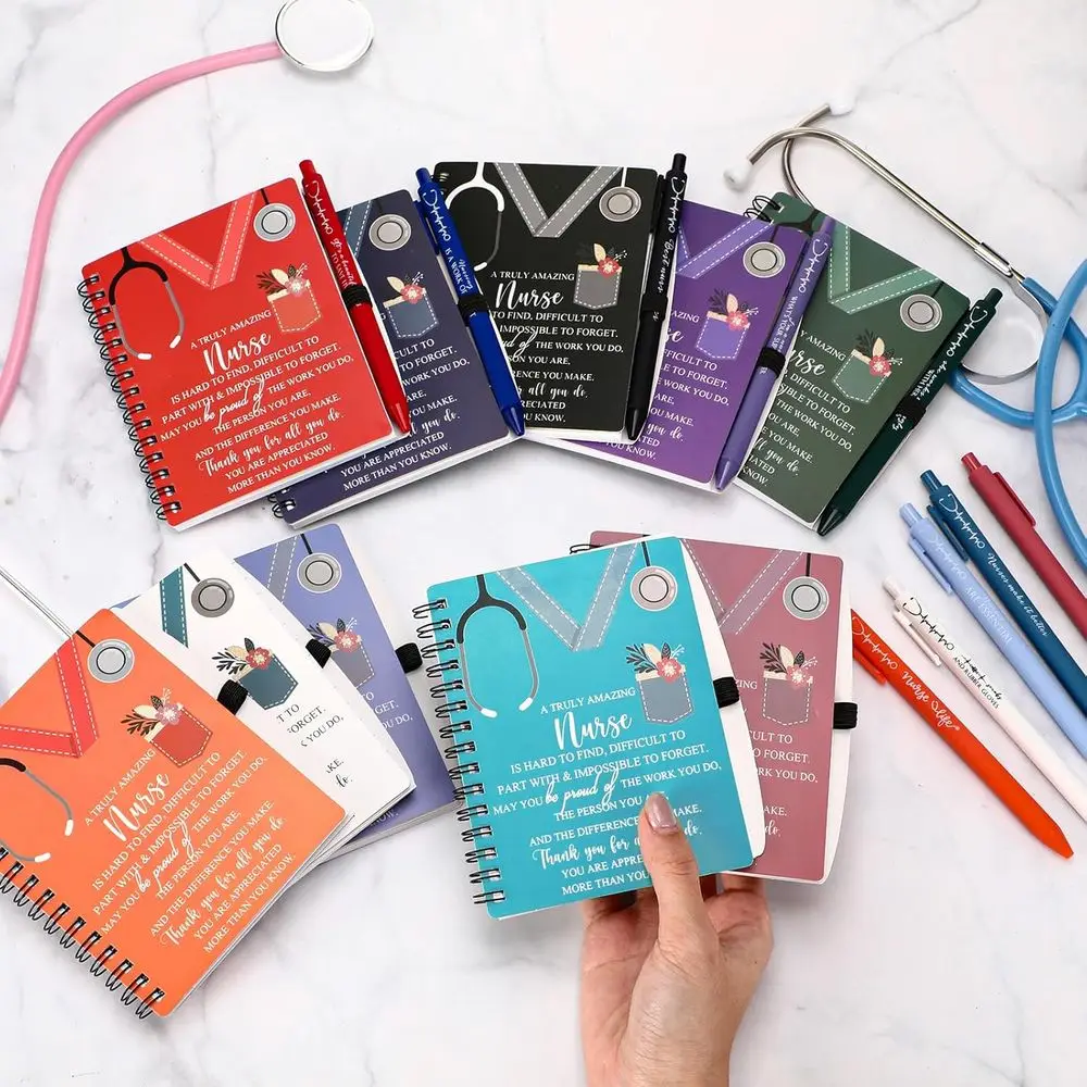 看護師への感謝の気持ちを込めたギフト：看護助手や看護チームのためのインスピレーションを与えるノート、付箋、ペンセット