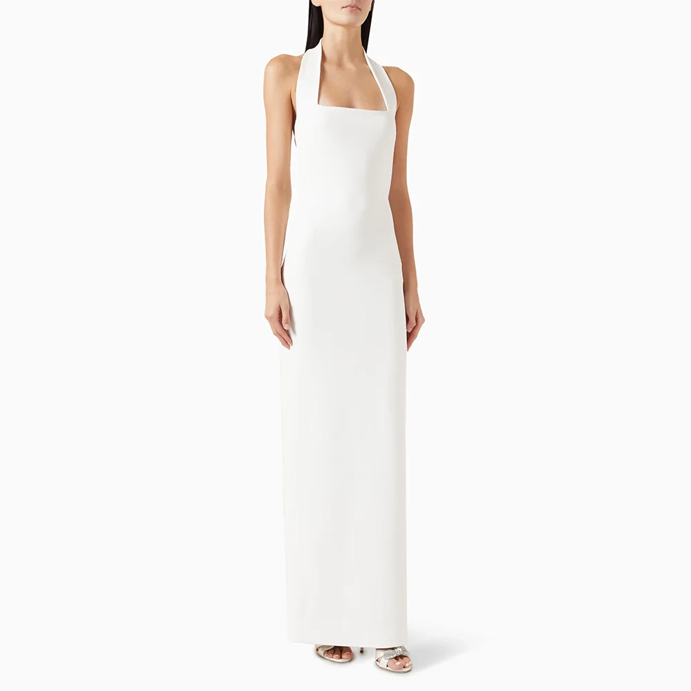 

Длинные вечерние платья без рукавов на бретельках по индивидуальному заказу, элегантные платья для выпускного вечера для торжественных случаев, прямое платье для выпускного вечера длиной до пола 2026