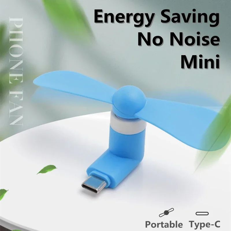 مروحة ميكرو محمولة صغيرة إبداعية تعمل بمنفذ USB بقدرة 5 فولت و1 واط جهاز إختبار مراوح USB للهواتف المحمولة مروحة تبريد يدوية من النوع C