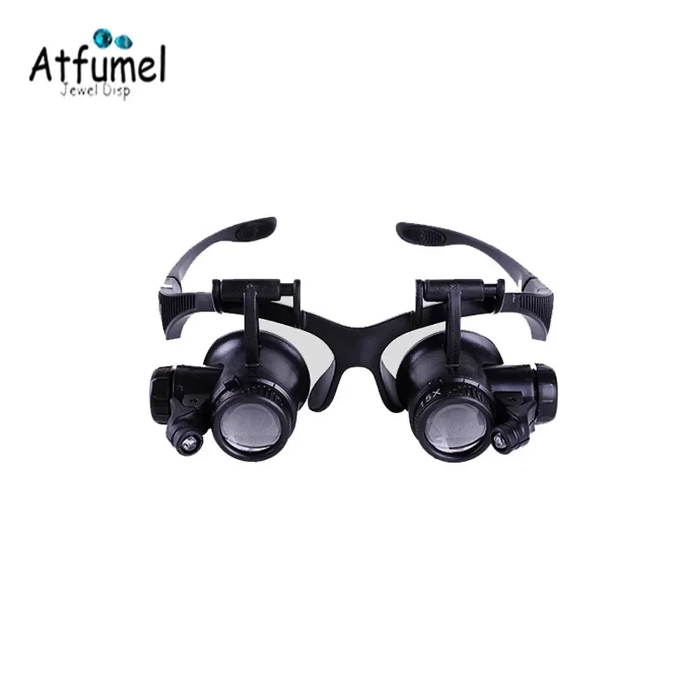 

Adjustable Magnifying Eye Glasses Loupe Lens 10x 15x 20x 25x Headband Magnifier Jeweler Watch Repair Tools Magnifying Glass