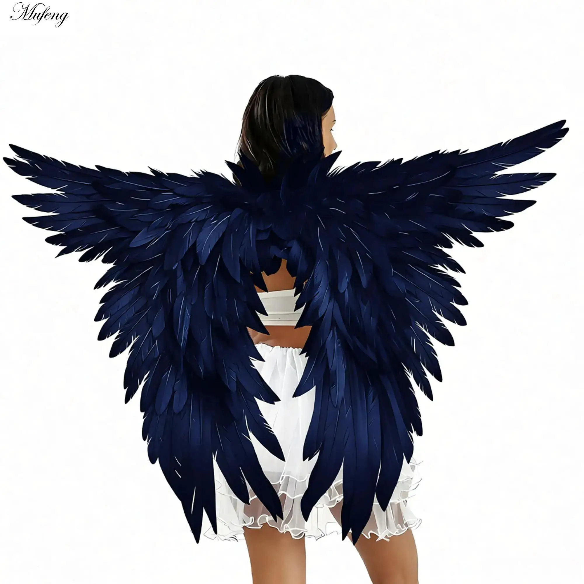 Kids Volwassenen Angel Wing Gesimuleerde Feather Fairy Wing Zanger Dance Party Kerst Maskerade Carnaval Cosplay Kostuum Accessoires