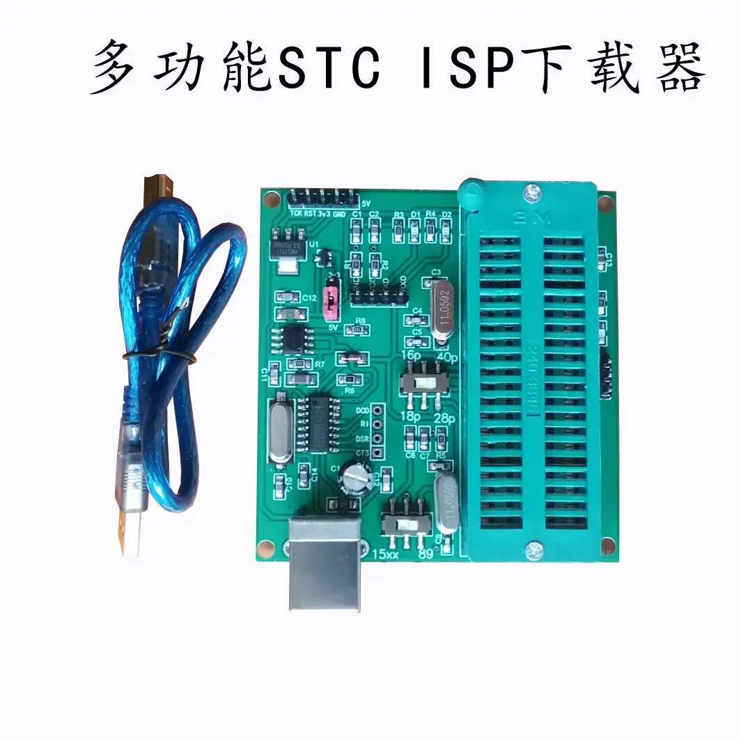 Imagem -02 - Microcomputador Programmer Program Burner Stc Single Chip Isp Downloader Usb para Ttl Chip