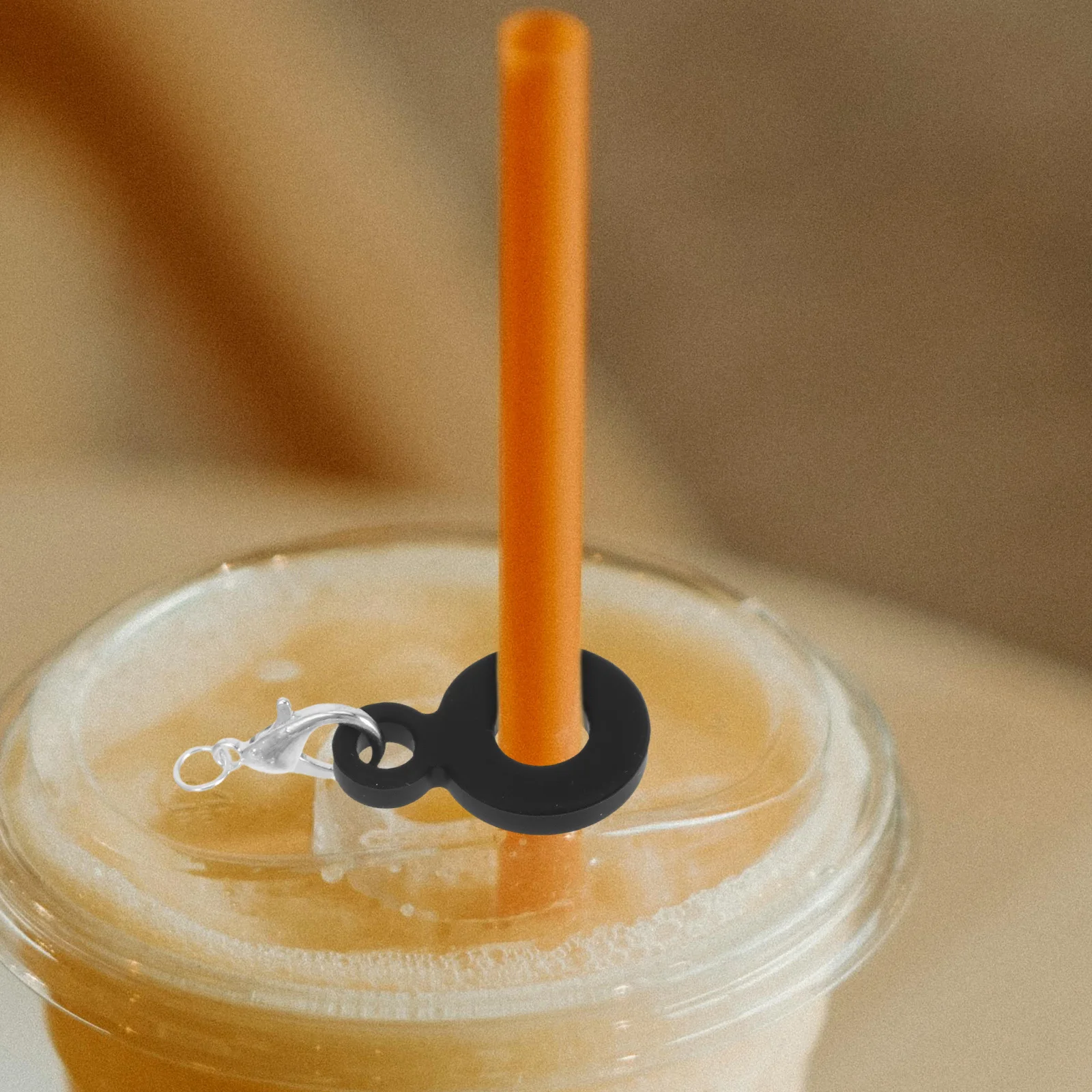 

6Pcs Straw Charm Adapters Silicone Assorted Colors Easy Install for Tumblers Straw Accessories Decoration