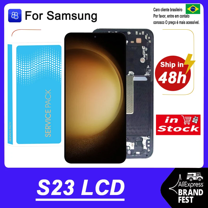 For Samsung S23 LCD S911B S911U S911W S911N S9110 LCD Touch Screen Digitizer For Samsung S23 LCD S911E S911U1 Display