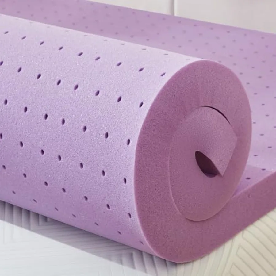 Mattress Topper Cooling Gel Memory Foam Bed Topper for Pressure Relief and Back Pain CertiPUR-US