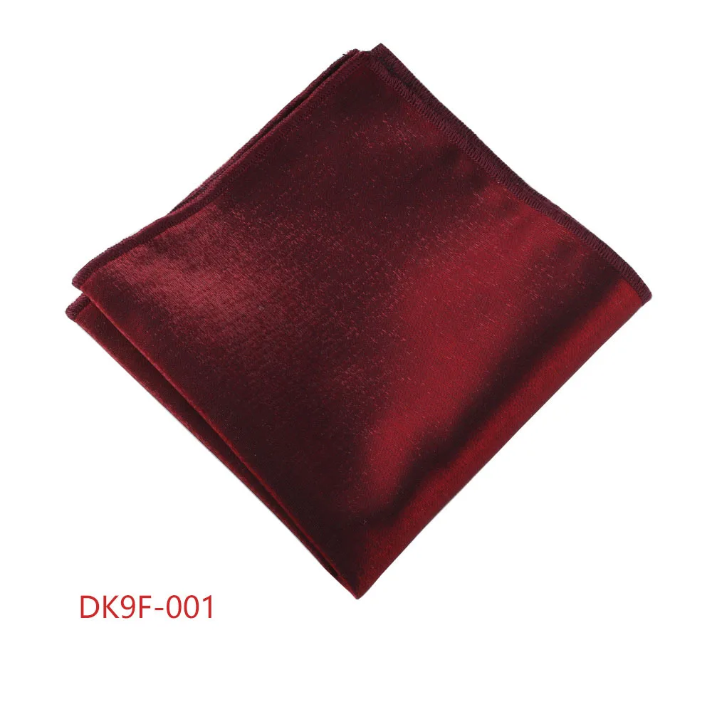 Formal Solid Wine White Pocket Square for Men