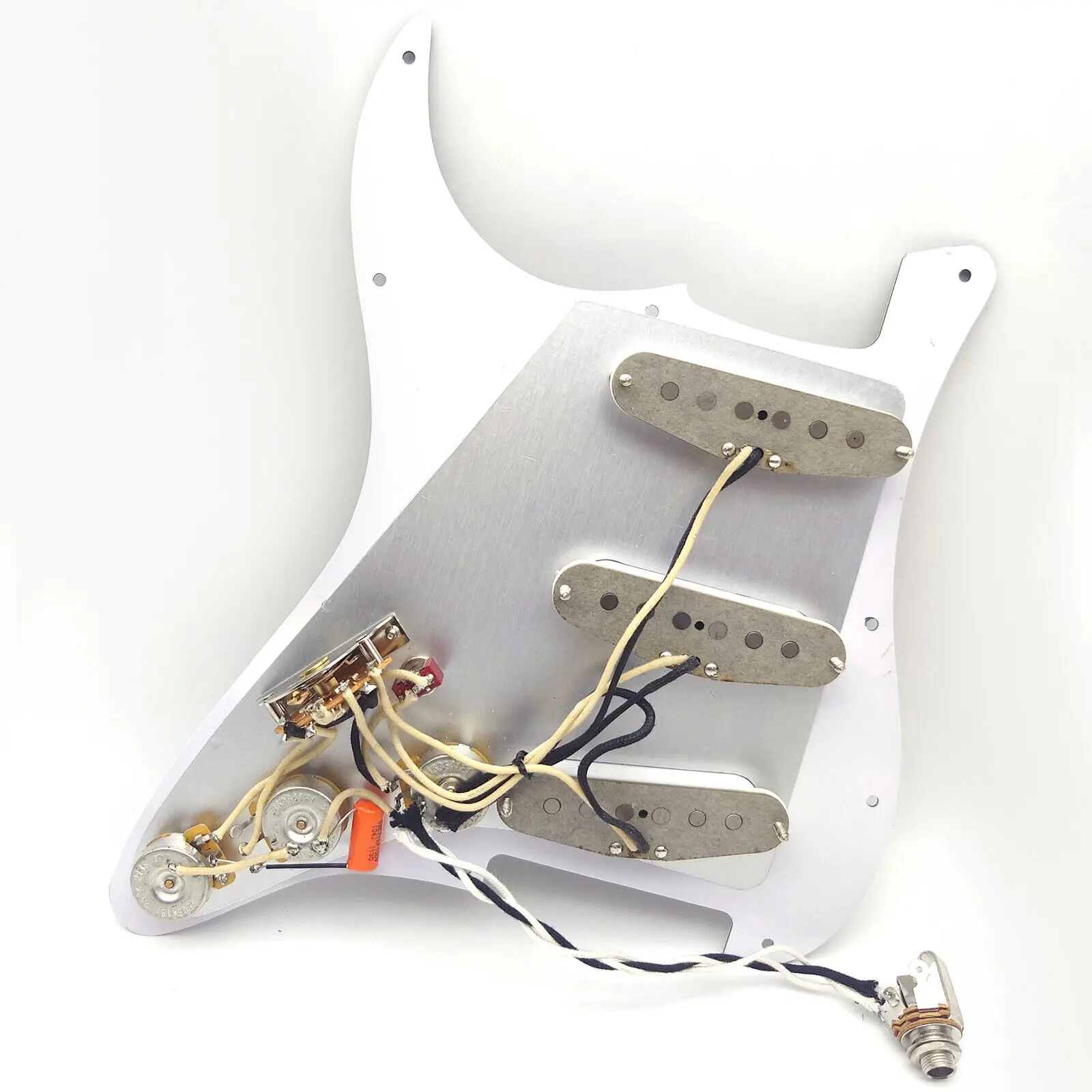 Prewired Loaded Pickguard W/ V70 Alnico 5 Pickups Set Customizable Colors for ST Electric Guitars Replacement Parts