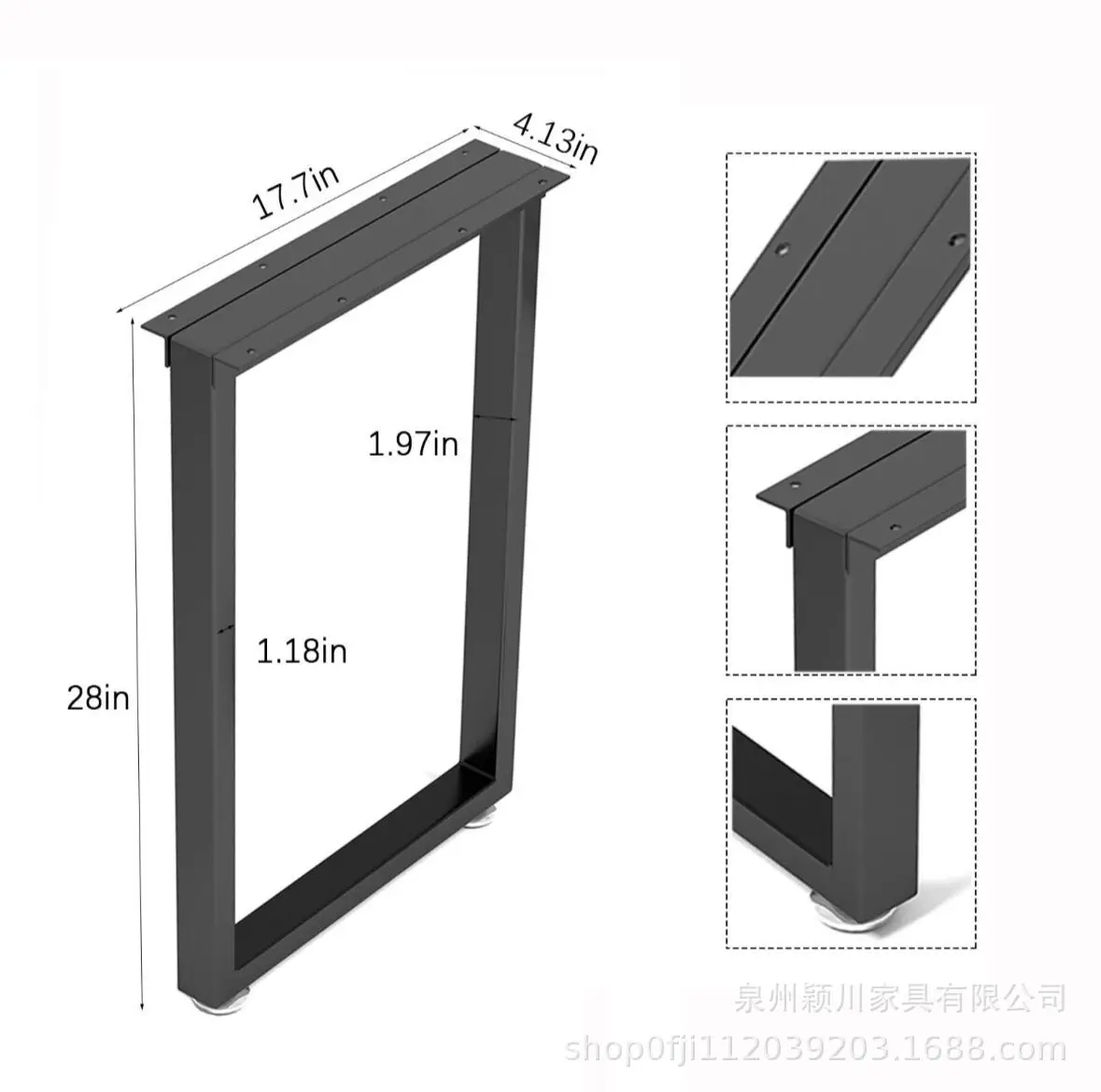 Wrought Iron Table Legs Restaurant Table Bracket Metal Bar Legs Desk Legs Support Frame Bar Feet