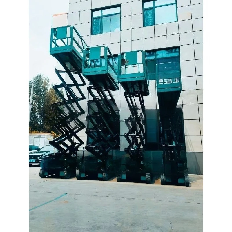 200kg 300kg 500kg Self Propelled Hydraulic Scissor Lift 6 14m Height