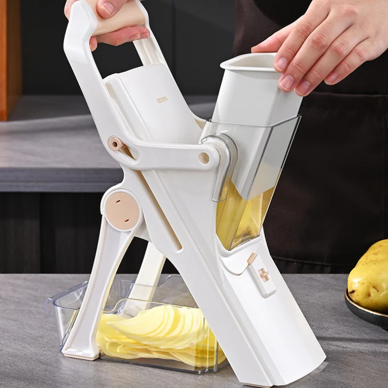 

Adjustable Mandoline Slicer Stainless Steel Vegetable Slicer Julienne Safe Vegetable Dicer Onion Carrot Slicer