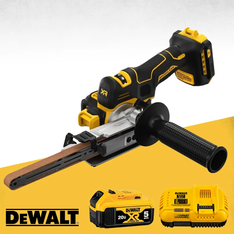 

DEWALT DCM200 Sander 20V Bandfile 18in Brushless Belt 104° Rotating Contact ARM 700 MWO Grinding Tool DCB118 DCB1104