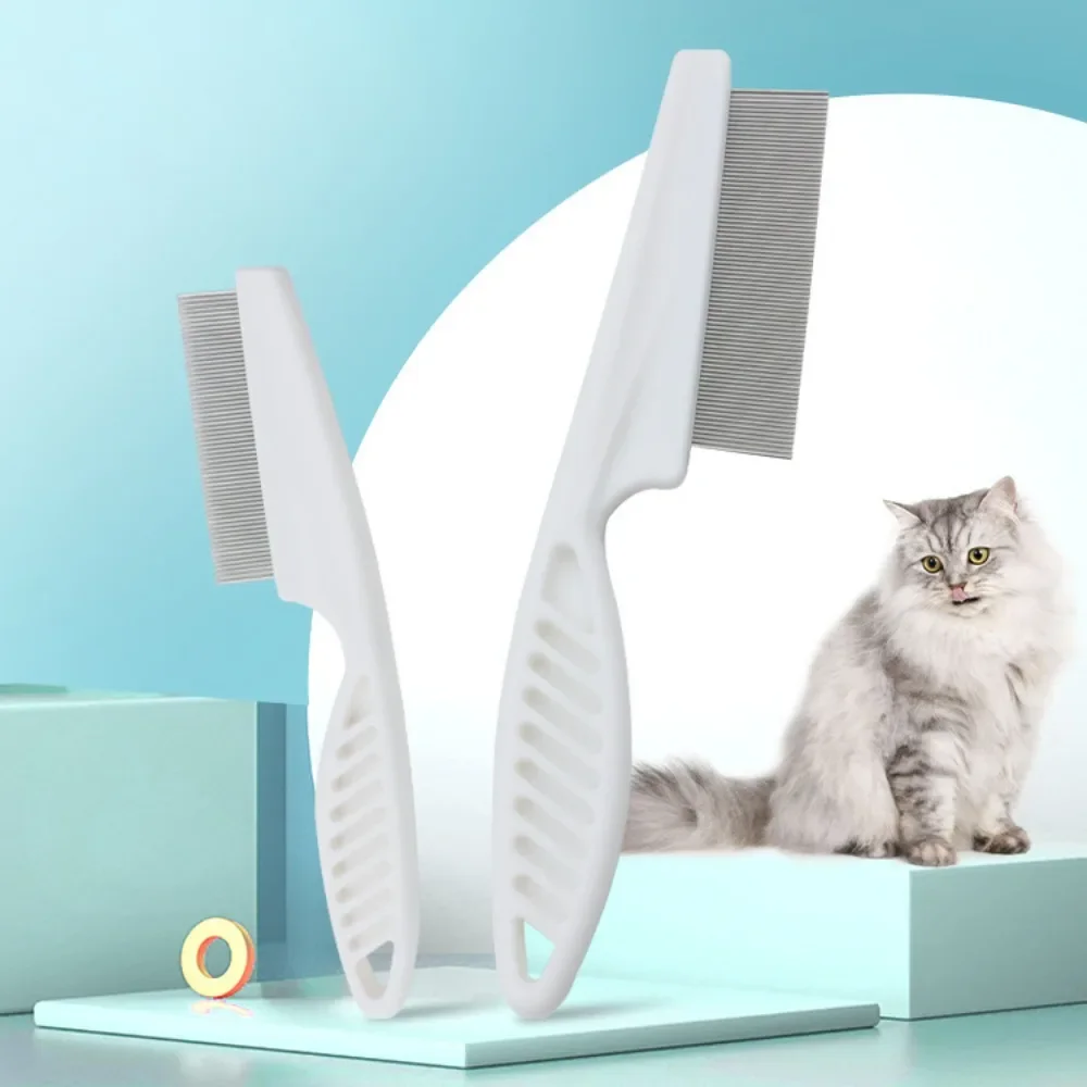 Pet comb Dog flea comb Cat flea removal comb Plastic dense tooth comb Steel needle comb Hair removal comb Pet supplies