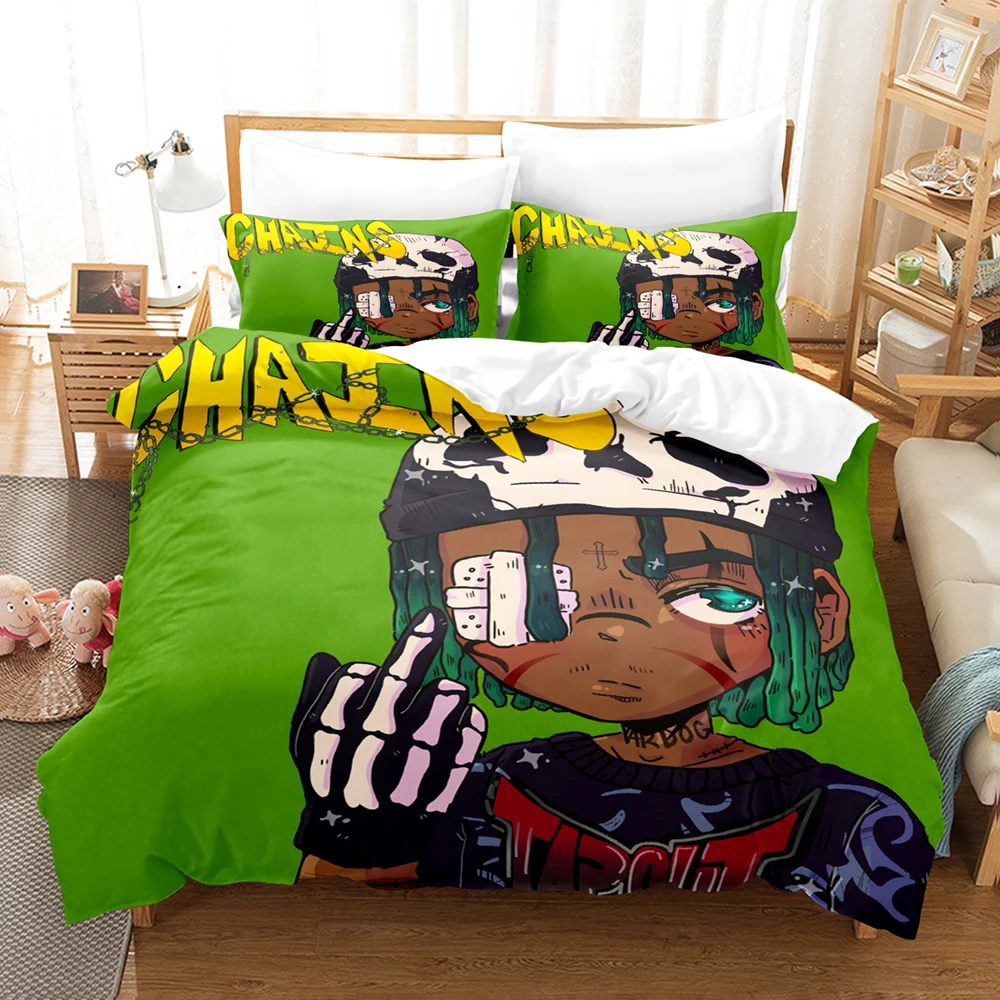 

Zillakami Printed 3PCS Bedding Set Soft Duvet Cover With 2 Pillowcases Washable Comfort Home Bedroom Sleeping Bed Linen Decor