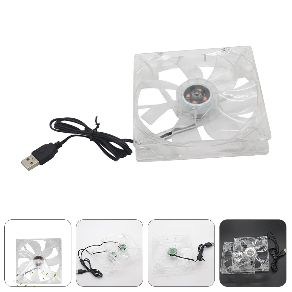 

USB Cooling Fan 12Cm Silent High Durability Air Cooler for Router Console DIY Ventilation Cooling Radiator Fan