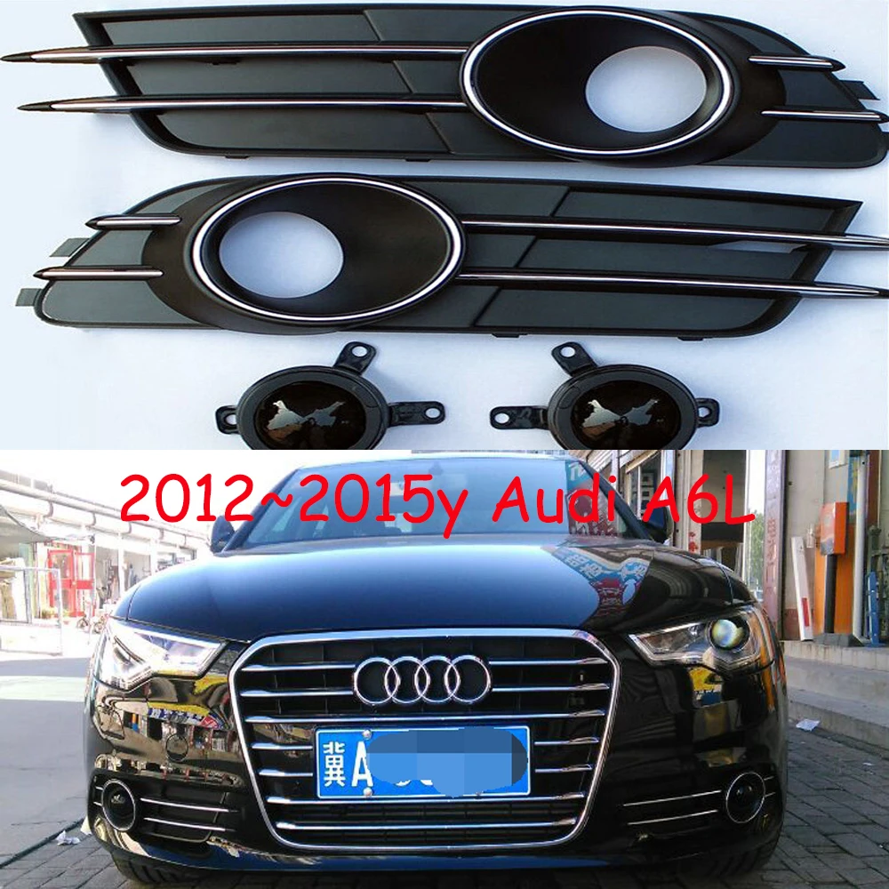 

car bumper headlight for Audi A6L fog light 2012~2015y car accessories halogen bulb auto for Audi A6 fog lamp