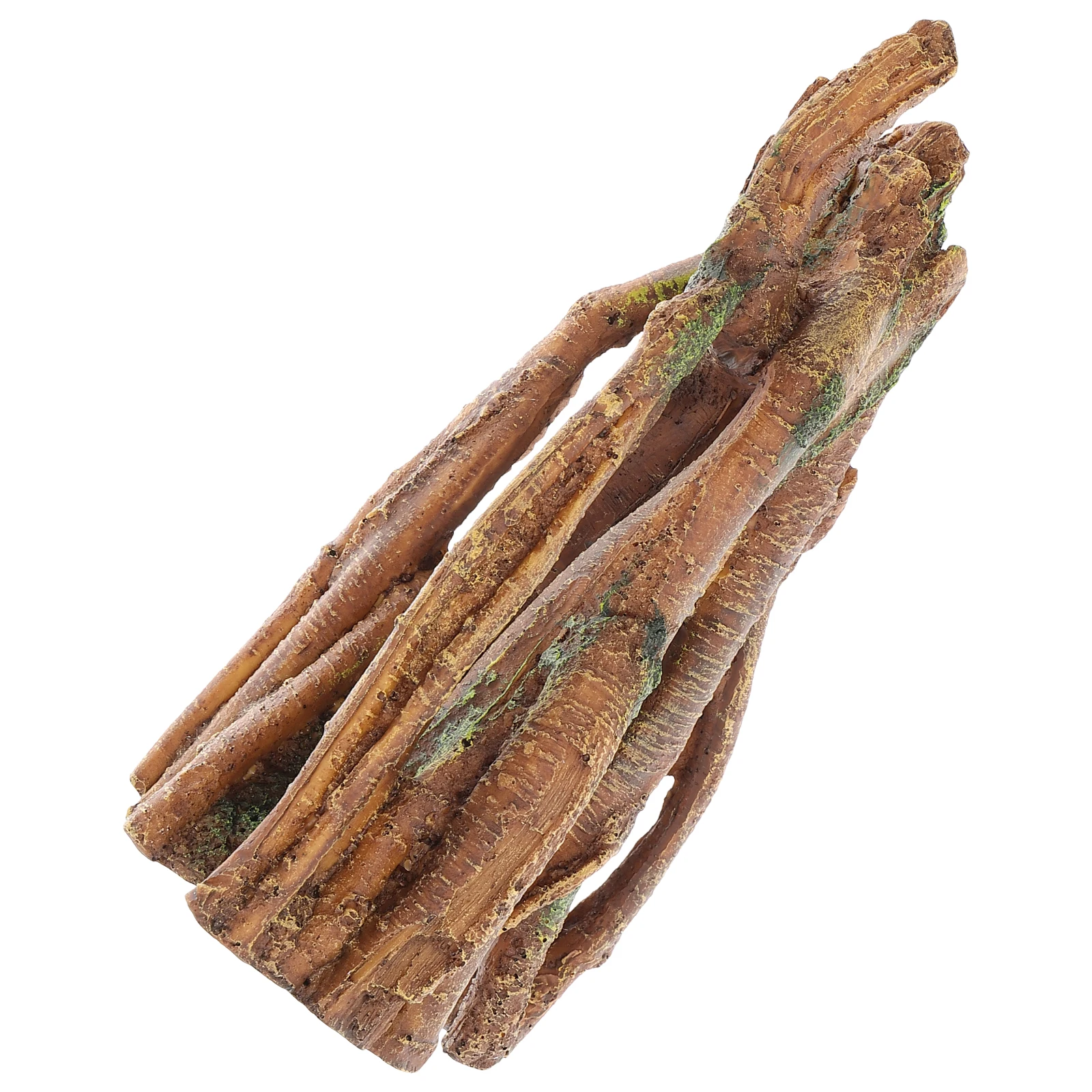 

Simulated Sunken Wood Trunk Decoration Faux Tree Resin Driftwood Stump Aquarium Vivid Colors Safe Environment Friendly Medium