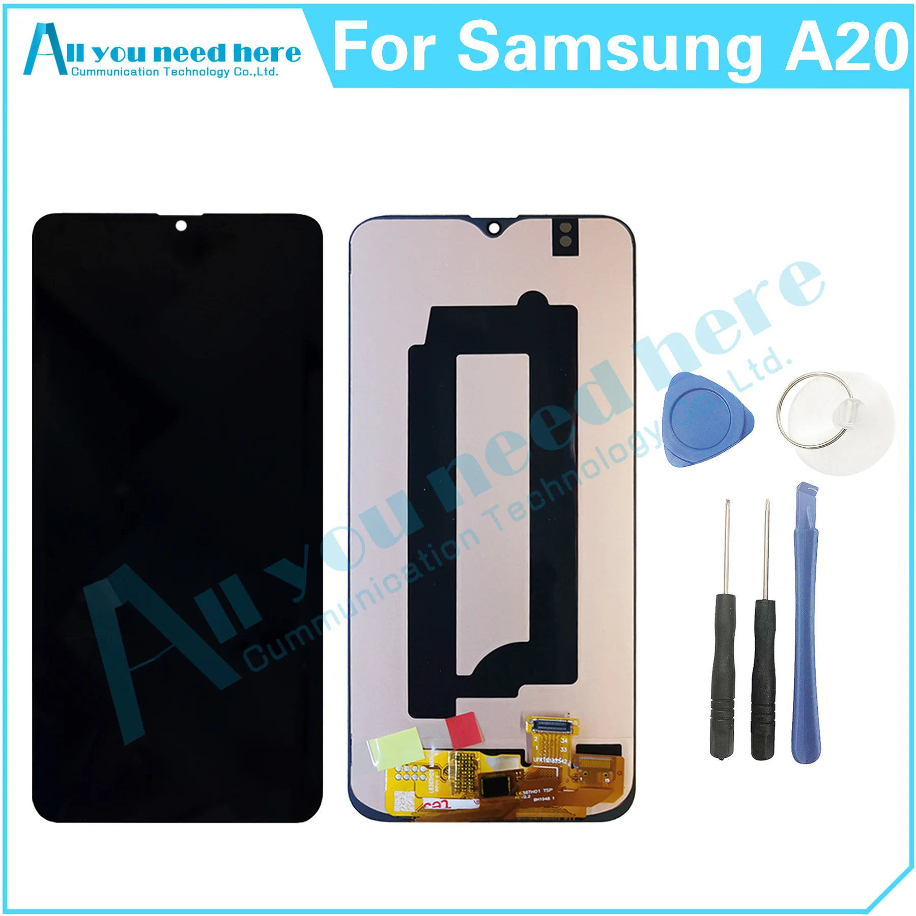 

100% Test For Samsung Galaxy A20 A205 A205F A205G A205W A205U A205S LCD Display Touch Screen Digitizer Assembly Repair Parts