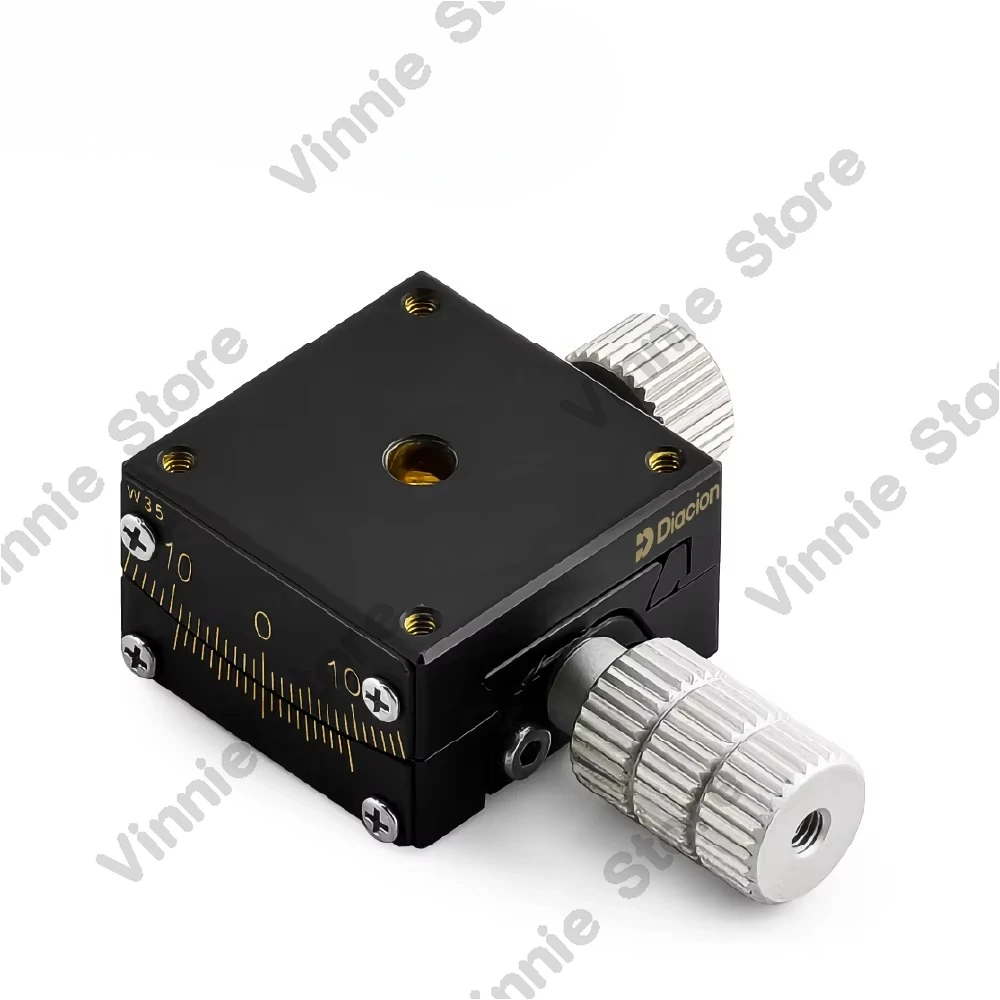 GTX25-35 TX-axis Dovetail Worm Gear Feed High Load Capacity Optical Adjustment Manual Goniometer Linear Guide Blocks