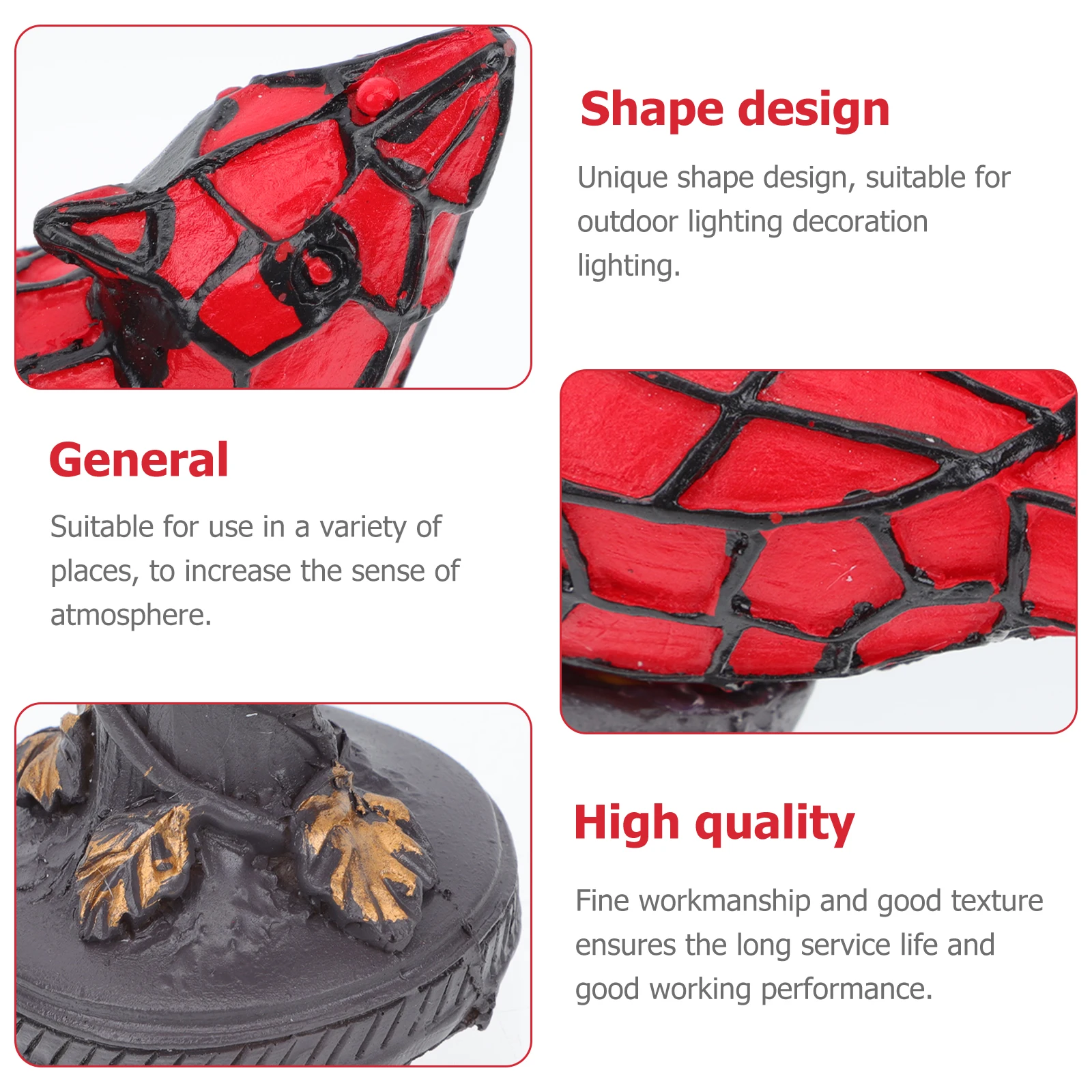 

Creative Red Bird Table Lamp Resin Craft Desktop Light Unique Home Light Ornament Long Service Life Mild Touch