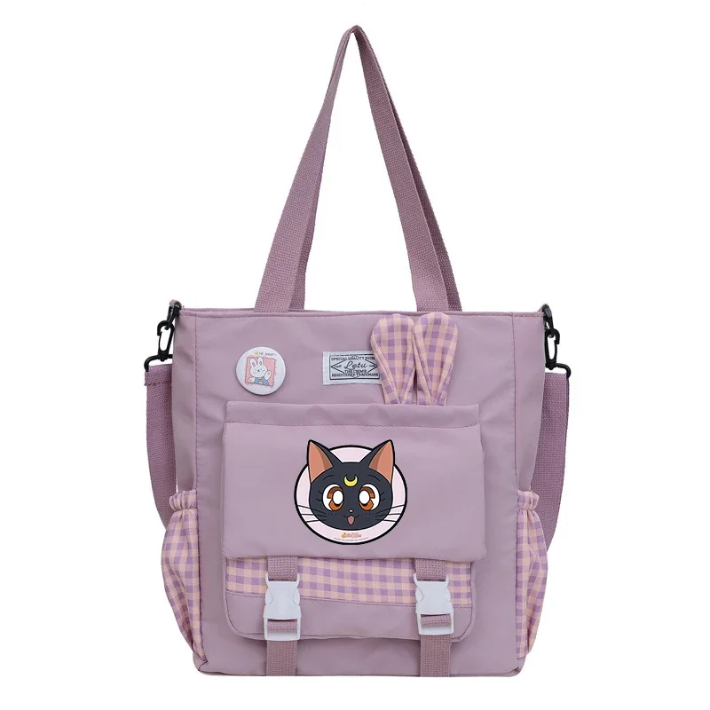 SAILOR MOONS Female Large-capacity Make-up Shoulder Bag Women Fashion Tote Bag Rabbit Ears Solid Color Fresh Girl Crossbody Bag